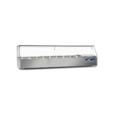 22SBS10-20 Soğutmalı Set Üstü Saladbar 200cm Gn 1/4 10 Küvet